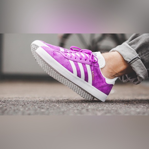 Adidas Originals Gazelle Shock Purple Men’s Trainers Shoes BB5484 9.5 US - Picture 10 of 12